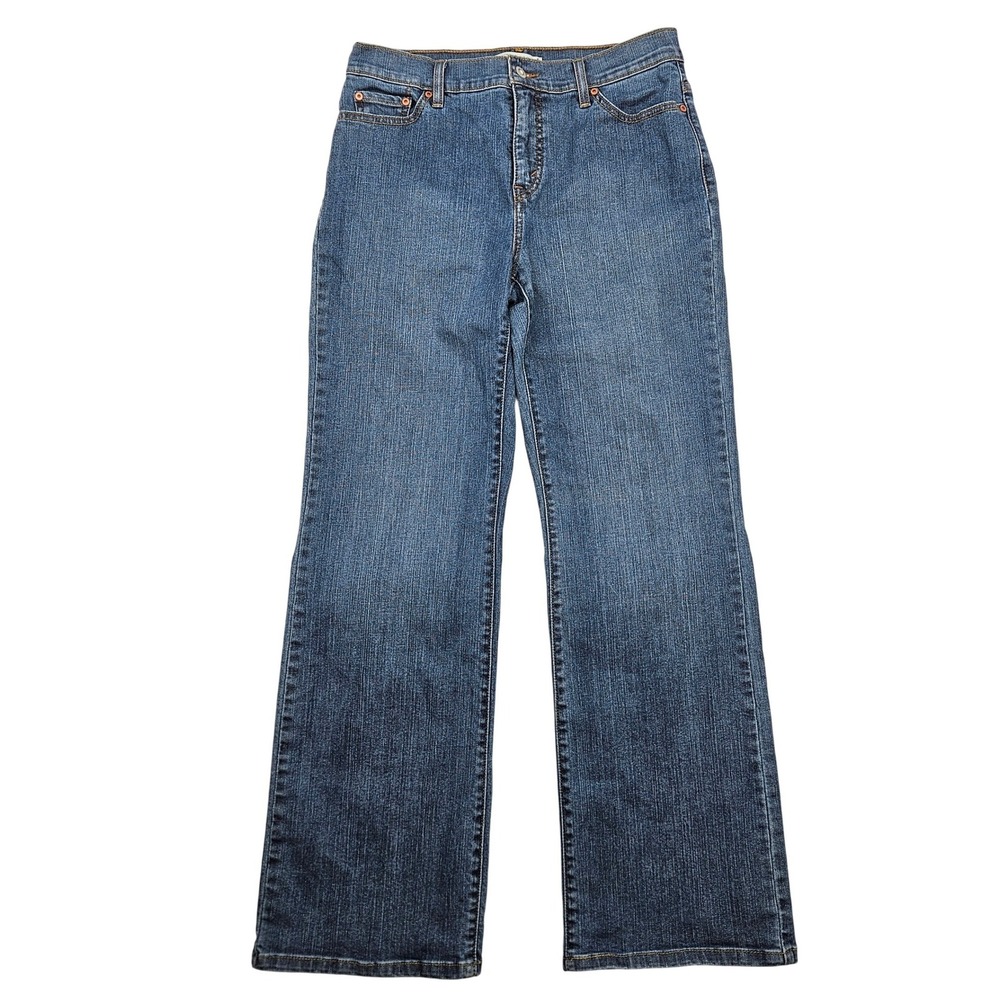 Levis Perfectly Slimming 512 Boot Cut Jeans Womens 12 Medium‎ Blue Denim